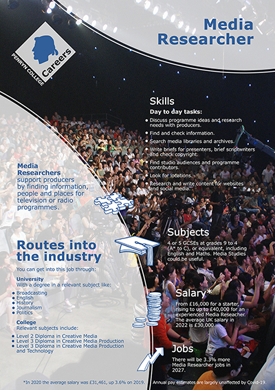 Media Researcher job poster